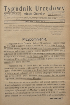 Tygodnik Urzędowy miasta Chorzów.R.4, nr 20 (22 maja 1937)