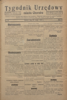 Tygodnik Urzędowy miasta Chorzów.R.4, nr 21 (29 maja 1937)