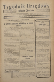 Tygodnik Urzędowy miasta Chorzów.R.4, nr 27 (10 lipca 1937)
