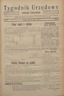 Tygodnik Urzędowy miasta Chorzów.R.4, nr 28 (17 lipca 1937)