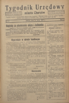 Tygodnik Urzędowy miasta Chorzów.R.4, nr 29 (24 lipca 1937)