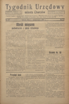 Tygodnik Urzędowy miasta Chorzów.R.4, nr 37 (2 października 1937)