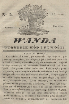 Wanda : tygodnik mód i nowości. 1830, nr 2