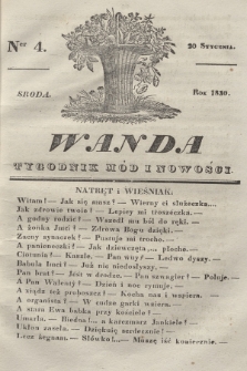 Wanda : tygodnik mód i nowości. 1830, nr 4