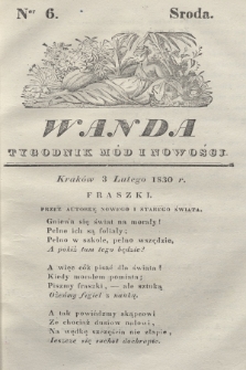 Wanda : tygodnik mód i nowości. 1830, nr 6