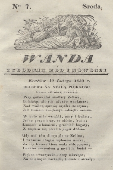 Wanda : tygodnik mód i nowości. 1830, nr 7