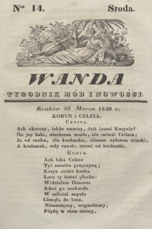 Wanda : tygodnik mód i nowości. 1830, nr 14