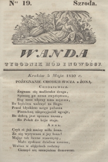 Wanda : tygodnik mód i nowości. 1830, nr 19