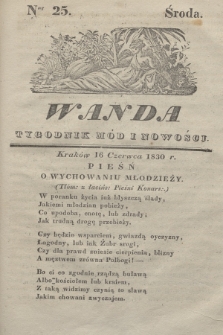 Wanda : tygodnik mód i nowości. 1830, nr 25