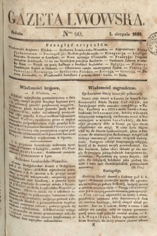 Gazeta Lwowska. 1840, nr 90