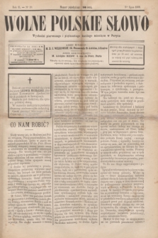 Wolne Polskie Słowo. R.1 [i.e.2], N° 20 (1 lipca 1888)