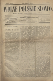 Wolne Polskie Słowo. R.4, Nº 62 (1 kwietnia 1890)