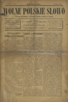 Wolne Polskie Słowo. R.4, No 77 (15 listopada 1890)