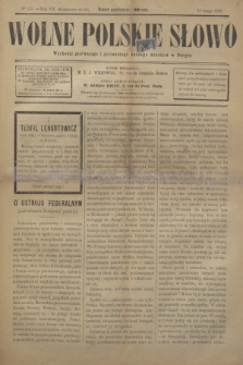 Wolne Polskie Słowo. R.7, Nº 131 (15 lutego 1893) = R.12