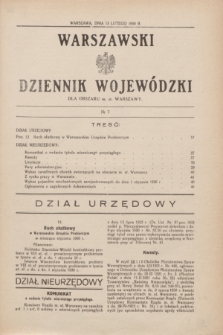 Warszawski Dziennik Wojewódzki dla Obszaru m. st. Warszawy.1930, № 7 (13 lutego)