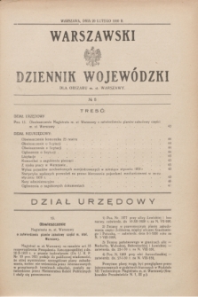Warszawski Dziennik Wojewódzki dla Obszaru m. st. Warszawy.1930, № 8 (20 lutego)