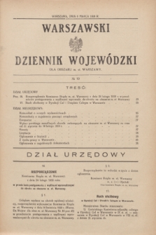 Warszawski Dziennik Wojewódzki dla Obszaru m. st. Warszawy.1930, № 10 (6 marca)