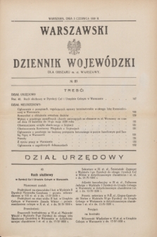 Warszawski Dziennik Wojewódzki dla Obszaru m. st. Warszawy.1930, № 23 (5 czerwca)