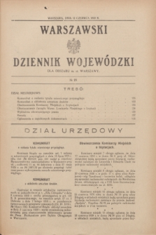 Warszawski Dziennik Wojewódzki dla Obszaru m. st. Warszawy.1930, № 24 (12 czerwca)