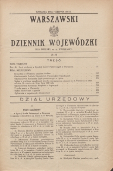 Warszawski Dziennik Wojewódzki dla Obszaru m. st. Warszawy.1930, № 32 (7 sierpnia)