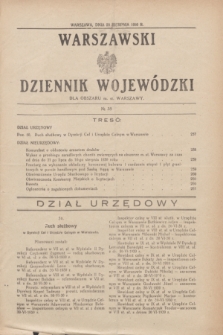 Warszawski Dziennik Wojewódzki dla Obszaru m. st. Warszawy.1930, № 35 (28 sierpnia)