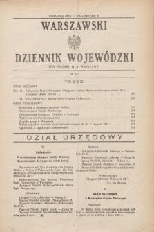 Warszawski Dziennik Wojewódzki dla Obszaru m. st. Warszawy.1930, № 38 (11 września)