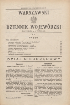 Warszawski Dziennik Wojewódzki dla Obszaru m. st. Warszawy.1930, № 41 (2 października)