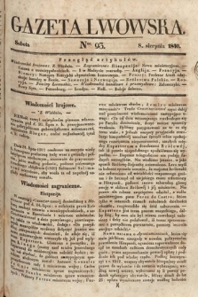 Gazeta Lwowska. 1840, nr 93