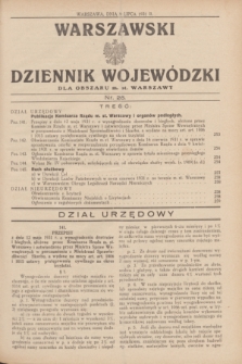 Warszawski Dziennik Wojewódzki dla Obszaru m. st. Warszawy.1931, nr 26 (9 lipca)
