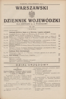 Warszawski Dziennik Wojewódzki dla Obszaru m. st. Warszawy.1931, nr 37 (24 września)