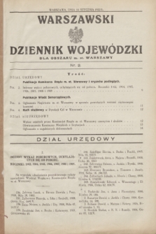 Warszawski Dziennik Wojewódzki dla Obszaru m. st. Warszawy.1932, nr 2 (14 stycznia)