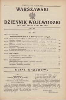 Warszawski Dziennik Wojewódzki dla Obszaru m. st. Warszawy.1932, nr 29 (21 lipca)