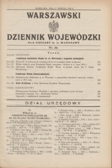 Warszawski Dziennik Wojewódzki dla Obszaru m. st. Warszawy.1932, nr 32 (11 sierpnia)