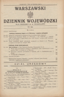 Warszawski Dziennik Wojewódzki dla Obszaru m. st. Warszawy.1932, nr 33 (18 sierpnia)