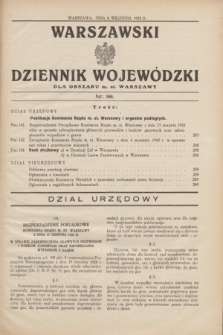 Warszawski Dziennik Wojewódzki dla Obszaru m. st. Warszawy.1932, nr 36 (8 września)