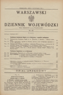 Warszawski Dziennik Wojewódzki dla Obszaru m. st. Warszawy.1932, nr 42 (3 listopada)