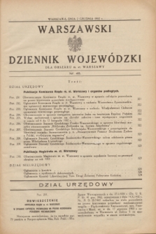 Warszawski Dziennik Wojewódzki dla Obszaru m. st. Warszawy.1932, nr 45 (2 grudnia)