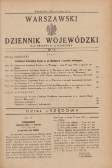 Warszawski Dziennik Wojewódzki dla Obszaru m. st. Warszawy.1933, nr 14 (24 lipca)