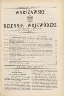 Warszawski Dziennik Wojewódzki dla Obszaru m. st. Warszawy.1933, nr 17 (6 września)