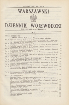 Warszawski Dziennik Wojewódzki dla Obszaru m. st. Warszawy.1934, nr 8 (5 maja)