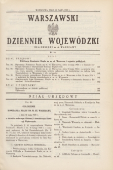 Warszawski Dziennik Wojewódzki dla Obszaru m. st. Warszawy.1934, nr 10 (15 maja)