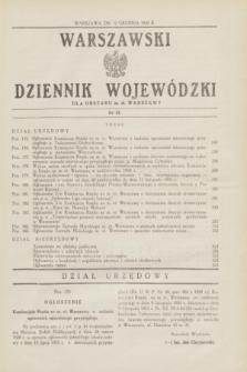 Warszawski Dziennik Wojewódzki dla Obszaru m. st. Warszawy.1934, nr 22 (12 grudnia)