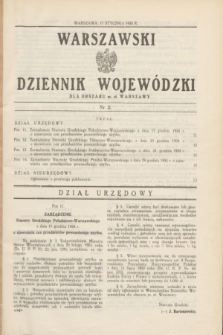 Warszawski Dziennik Wojewódzki dla Obszaru m. st. Warszawy.1935, nr 2 (17 stycznia)