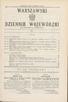 Warszawski Dziennik Wojewódzki dla Obszaru m. st. Warszawy.1935, nr 9 (24 kwietnia)