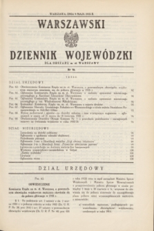 Warszawski Dziennik Wojewódzki dla Obszaru m. st. Warszawy.1935, nr 10 (9 maja)