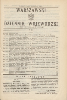 Warszawski Dziennik Wojewódzki dla Obszaru m. st. Warszawy.1935, nr 20 (21 września)