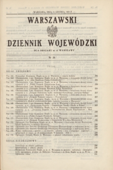 Warszawski Dziennik Wojewódzki dla Obszaru m. st. Warszawy.1935, nr 25 (11 grudnia)