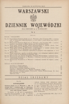Warszawski Dziennik Wojewódzki dla Obszaru m. st. Warszawy.1936, nr 2 (28 stycznia)