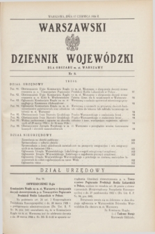 Warszawski Dziennik Wojewódzki dla Obszaru m. st. Warszawy.1936, nr 8 (17 czerwca)