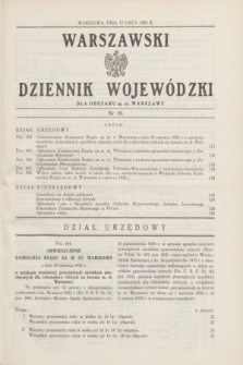 Warszawski Dziennik Wojewódzki dla Obszaru m. st. Warszawy.1936, nr 10 (17 lipca)
